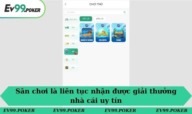 Sân chơi liên tục nhận được giải thưởng nhà cái uy tín