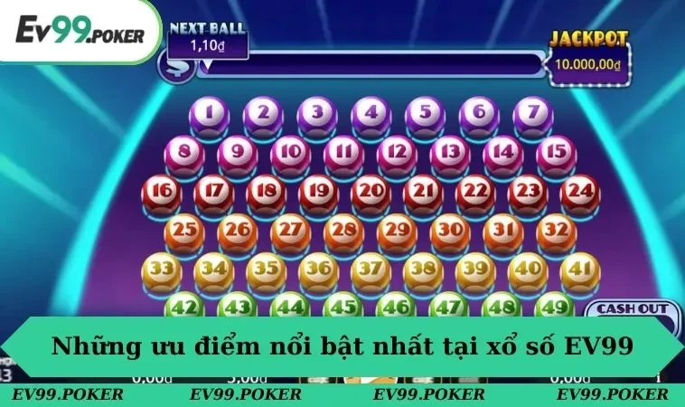 Những ưu điểm nổi bật nhất tại sân chơi xổ số của EV99