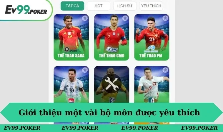 Giới thiệu một vài bộ môn được yêu thích